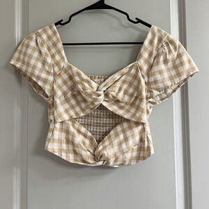 Lane 201 Felt Cute Cutout Top